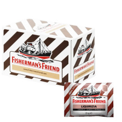 Caramelle Fisherman's Friend - Liquirizia e Mentolo - Senza Zuccheri - 24 Bustine da 25 gr