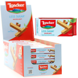 Biscotti Wafer Loacker - Napolitaner Meno Zuccheri - Nocciola - 25...