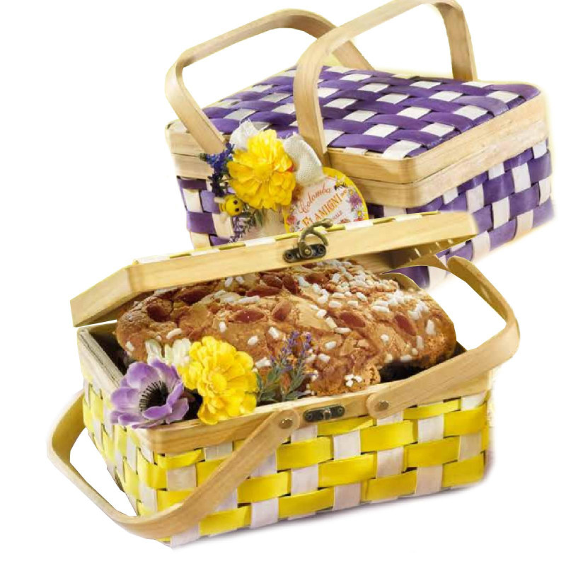 Colomba Flamigni - Classica Con Canditi e Uvetta - In Cesta di Legno - 750 g