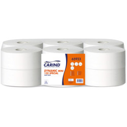 Carta Igienica Carind - Mini Jumbo - Dynamic - 2 Veli - 135 Metri -...