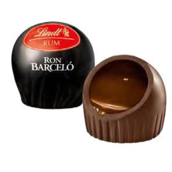 Praline Lindt - Cioccolatini - Cioccolato Fondente e Rhum Ron Barcelo' - Sfusi da 1 Kg