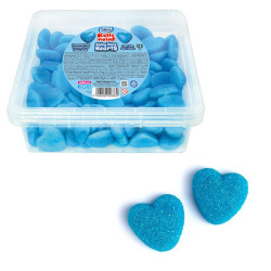 Caramelle Gommose - Cuori Zuccherati Blu - Vidal - Vaschetta da 150...