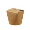 Take Away Box in Carta Kraft - Colore Avana - 9,8x8,5xh9,2 cm - 750 ml - 50 Pezzi