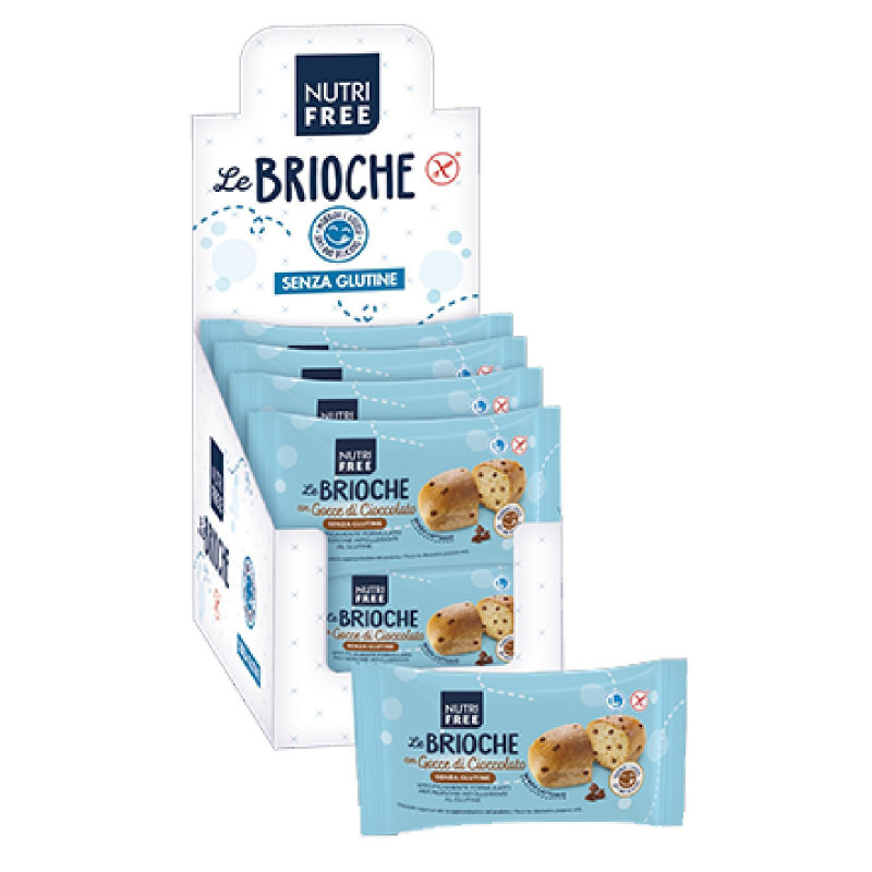 La Brioche con Gocce di Cioccolato - NutriFree - Box 8 Pezzi da 50 g 