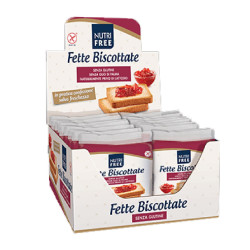 Fette Biscottate per Hotel - NutriFree - 16 Pezzi da 25 g - Senza Glutine - Senza Lattosio