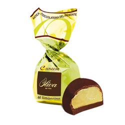 Praline Cioccolato Fondente Oliva - Cuneese al Limoncino -...