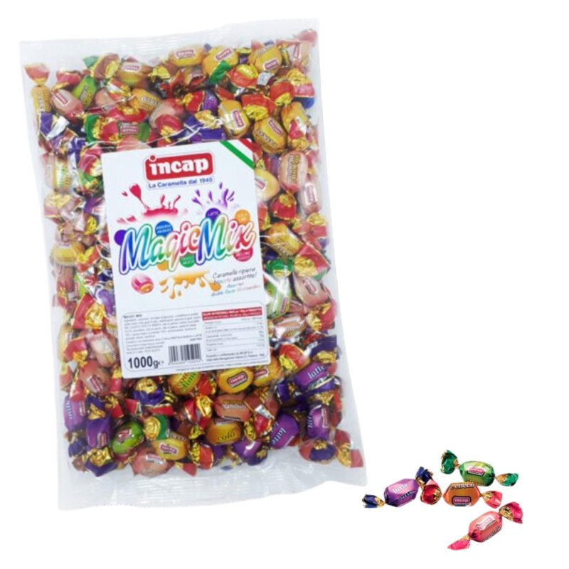 Caramelle Dure - Incap - Magic Mix - Gusti Frutta Assortiti - Busta da 1 Kg