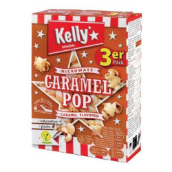 Pop Corn Kelly Per Microonde - Caramel Pop - Gusto Caramello - 3 x...