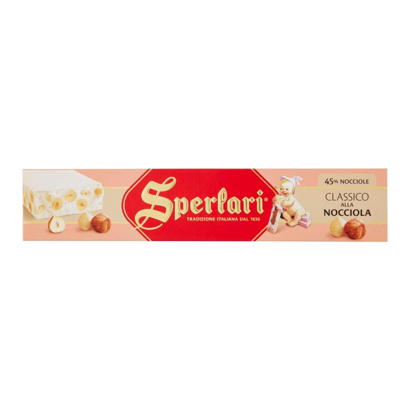 Torrone Sperlari - Classico alla Nocciola - Barra 250 g