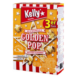 Pop Corn Kelly Per Microonde - Golden Pop - al Burro - 3 x 90 g...