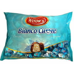 Praline Witor's - Bianco Cuore - Cioccolato al Latte con Cereali - Busta da 1 kg