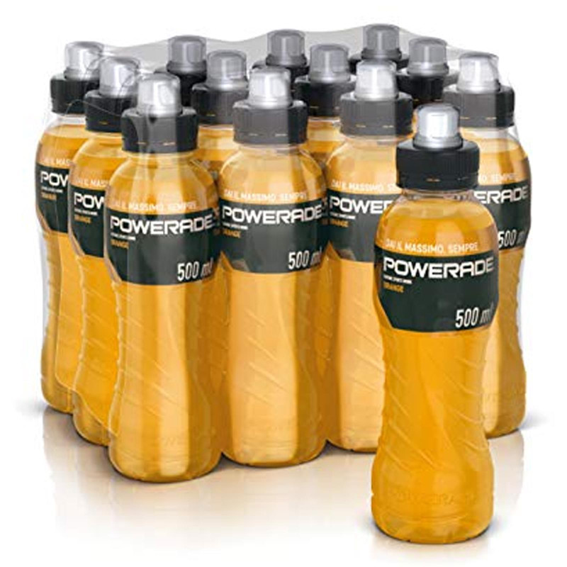 Bevanda Energetica - Powerade Arancia - 12 Bottiglie da 500 ml