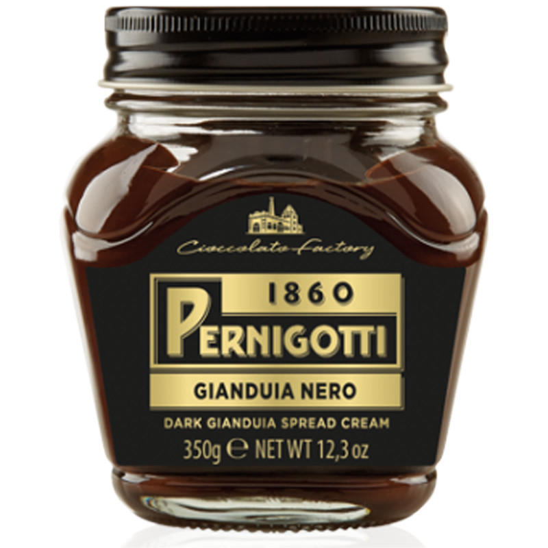 Crema Spalmabile Pernigotti - Gianduia Nero Fondente 350 Gr Senza Glutine