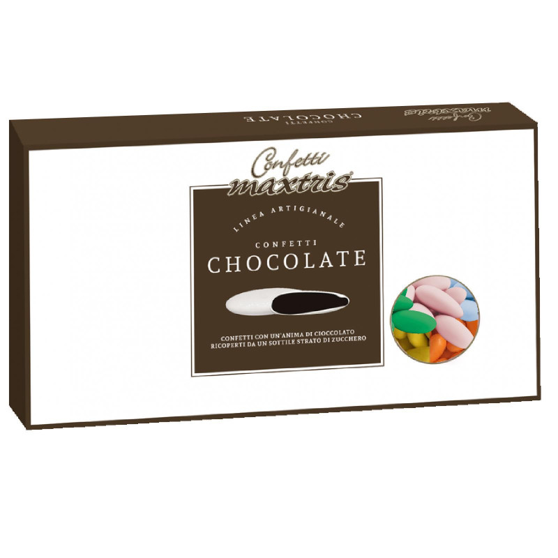 Confetti Maxtris - Al Cioccolato - Colori Assorti - 1 Kg