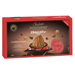 Confetti Maxtris Sbagliato - Mandorla Tostata Ricoperto Cioccolato - Colore Rosso - 1 Kg