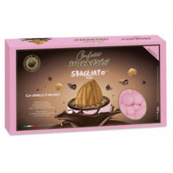 Confetti Maxtris Sbagliato - Mandorla Tostata Ricoperto Cioccolato - Colore Rosa - 1 Kg