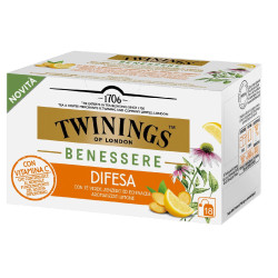 Te' Twinings - Benessere - Difesa - Tè Verde, Zenzero, Echinacea -...