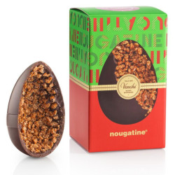 Uovo Cioccolato Venchi - Nougatine - Cioccolato Fondente con Nocciola Caramellata - 570 g