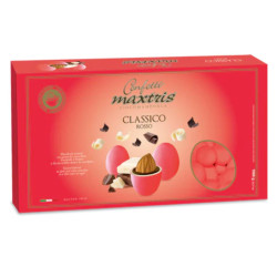 Confetti Maxtris - Classico - Ricoperto - Colore Rosso - 1 Kg