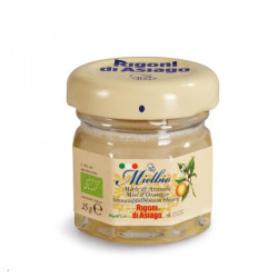 Mini Vasetto Miele D'Arancio - Rigoni di Asiago - Cremoso - MielBio Biologico - 24 Pezzi da 25 gr