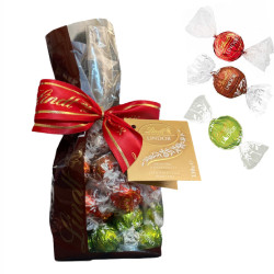 Lindt Lindor - Cioccolatini Boules - Assortiti - Latte Pistacchio e Doppio Cioccolato - Busta da 330 g