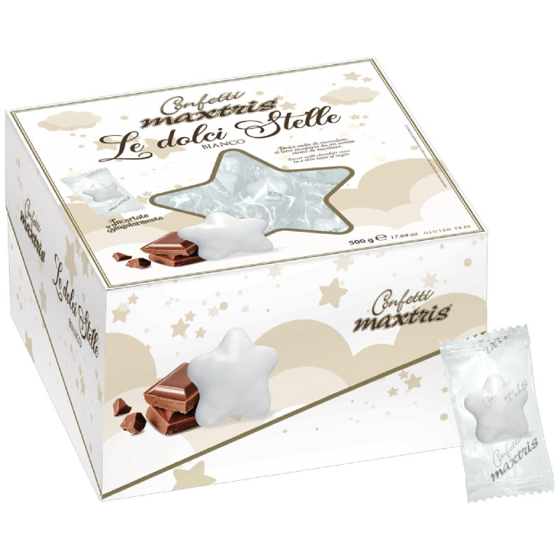 Confetti Maxtris - Le Dolci Stelle - Bianco - 500 g