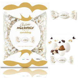 Confetti Maxtris - Twist - Bianco - Matrimonio - Incartati 1 Kg