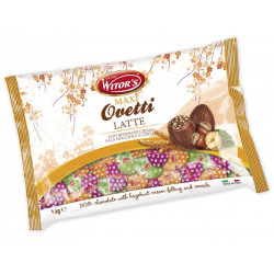 Maxi Ovetti Cioccolato Latte - Witor's - Con Ripieno Nocciola e...