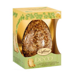 Uovo Cioccolato Bianco - Caffarel - Decò con Nocciola Mandorla e Pistacchio - 450 g