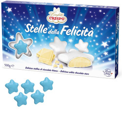 Confetti Crispo - Stelle della Felicità - Celeste - 500 gr...