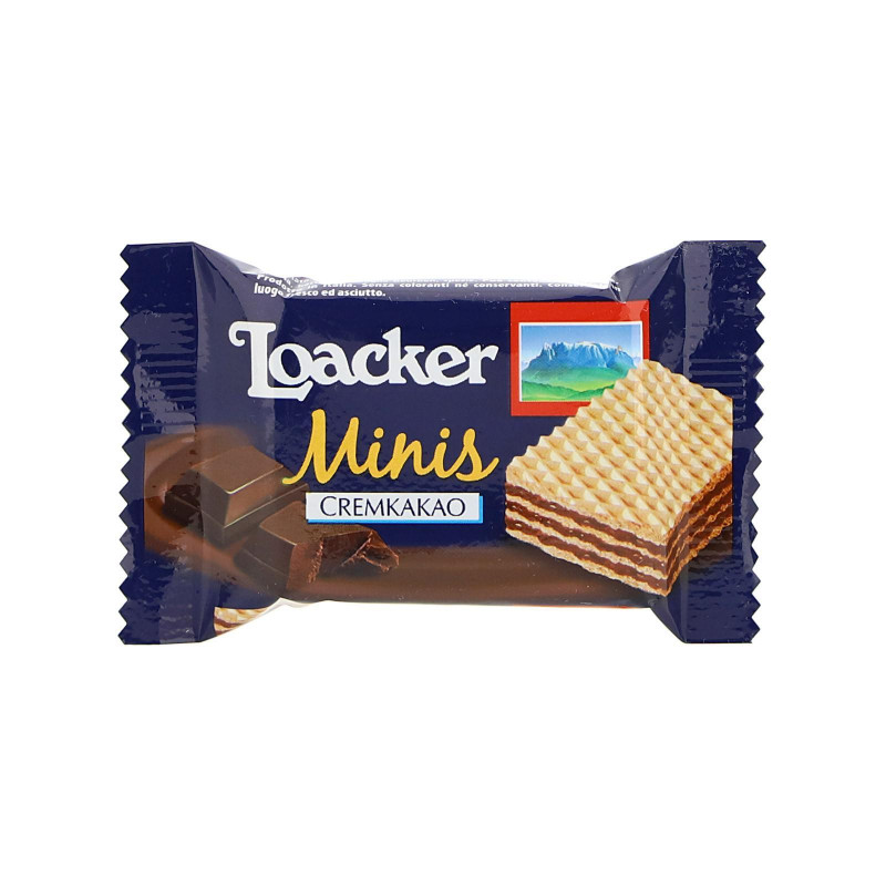 Biscotti Wafer Loacker - Cremkakao - Cacao - 200 Pezzi da 10 g