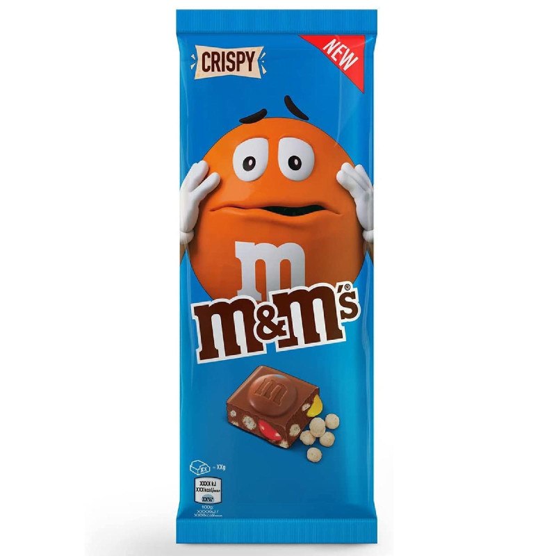 Tavoletta M&M's - Crispy - Cereali - Tavoletta da 165 g - M & M's