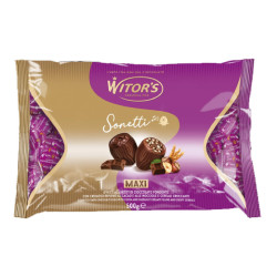 Maxi Ovetti Cioccolato Fondente - Witor's - Con Ripieno Nocciola e...