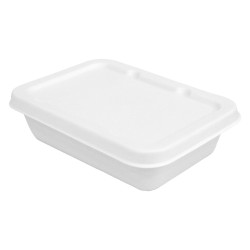 Food Box + Coperchio -  Bioali - 172x118x45 mm - 500 ml - 50 Pz - 100% Biodegradabile