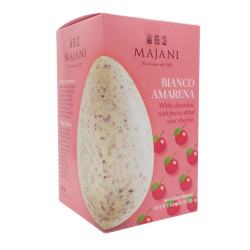 Uovo Cioccolato Majani - Bianco Amarena - Cioccolto Bianco e Amarene - 245 g