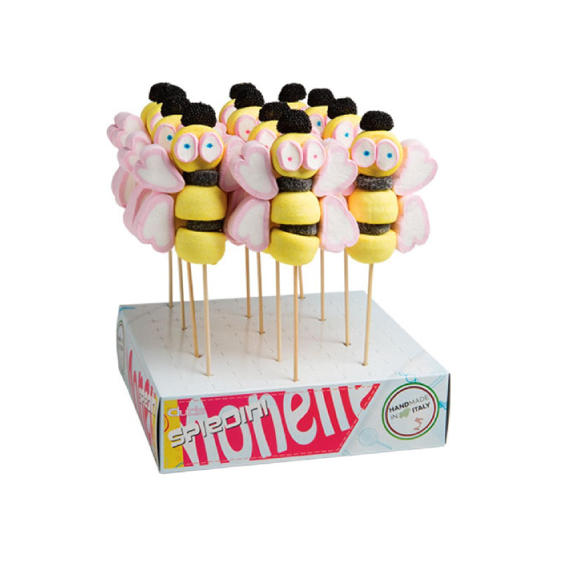 Caramelle Marshmallow Le Monelle - Spiedino Ape - 12 Pezzi