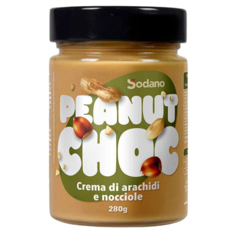 Burro D'Arachidi e Nocciole - Sodano - Peanut Choc - Barattolo 280 g