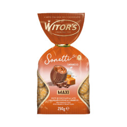 Maxi Ovetti Cioccolato Latte - Witor's - Con Crema Caramello - Busta 250 g