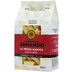 Pasta Armando - Il Grano di Armando - La Mezza Manica - Pacco da 500 gr