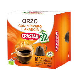 Orzo in Capsule con Zenzero e Arancia - Crastan Biologico -...