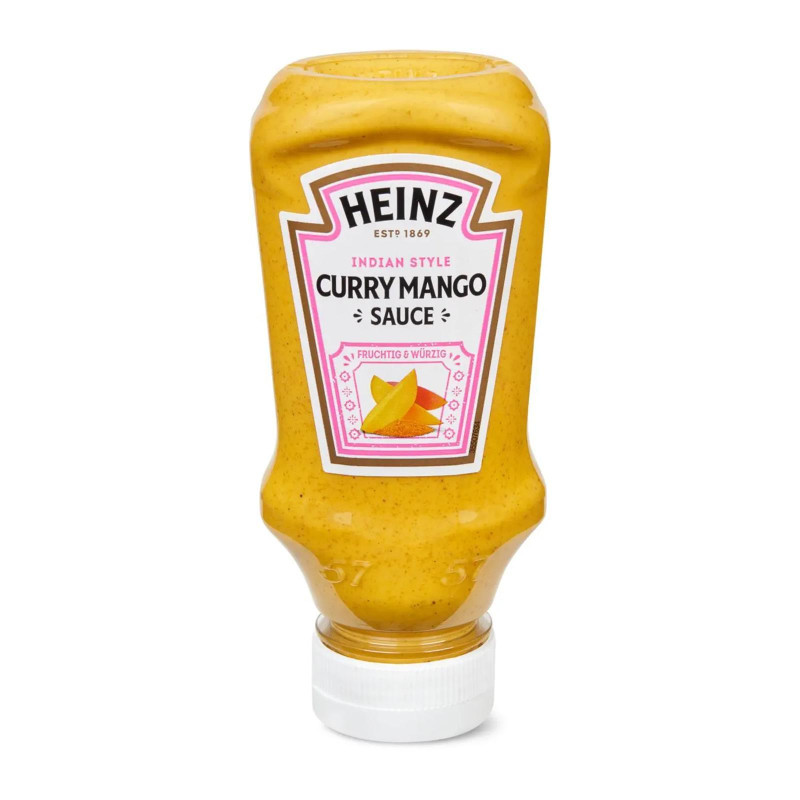 Salsa Heinz - Curry Mango Indian Style - Bottiglia da 220 ml - 225 gr