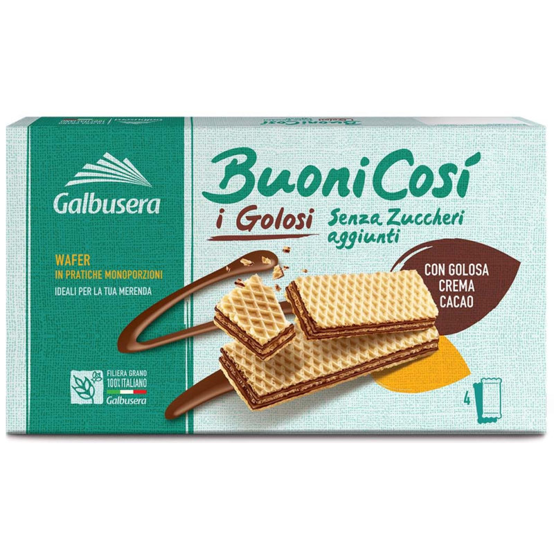 Wafer Galbusera - BuoniCosi' - Cacao - 180 g