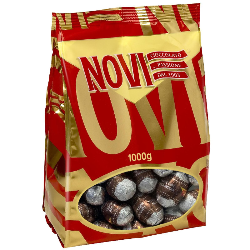 Ovetti Novi - Nocciolato Fondente - Cioccolato Fondente 70% - Busta da 1 Kg