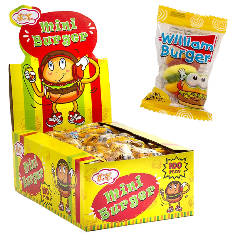 Mini Burger - JoyGum - Caramelle Gommose - Box da 100 pz