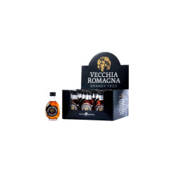 Liquore Brandy - Vecchia Romagna - Etichetta Nera - 20 Bottiglie da 3 cl