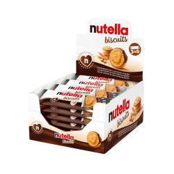 Biscotti Nutella Biscuits - Ferrero - Expo da 28 Pacchetti da 3 Biscotti