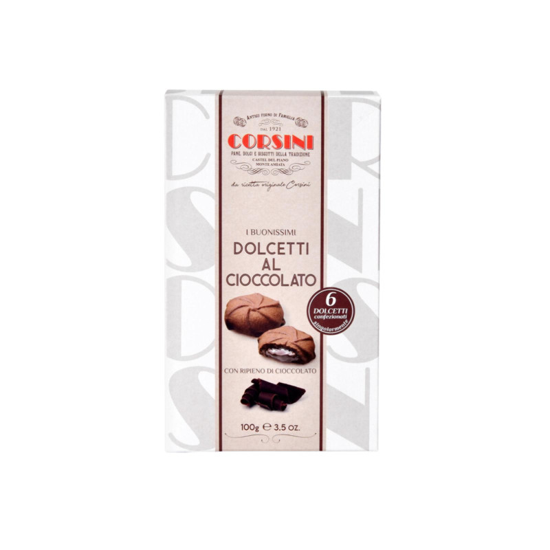 Biscotti Frollini - Corsini - Dolcetti al Cioccolato - Pacco da 100 g