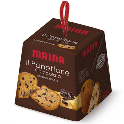 Mini Panettone Maina Cioccolato Con Gocce di Cioccolato 100 gr - 12 Pezzi