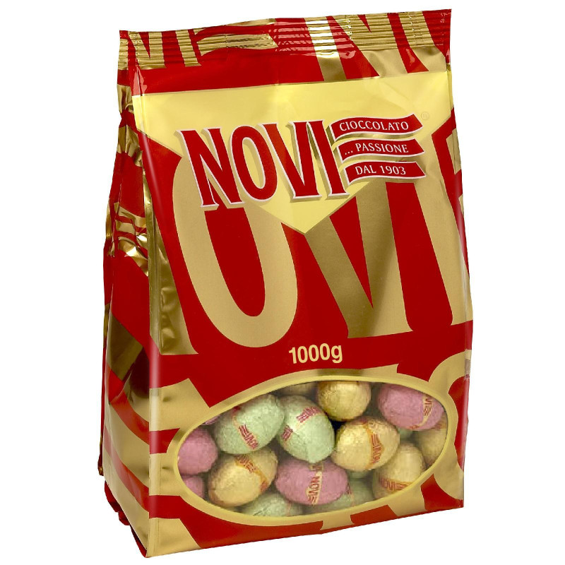 Ovetti Novi - Ripieni Assortiti - Cioccolato al Latte - Busta da 1 Kg