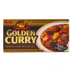 Curry Paste - S&B - Hot Golden Curry Paste - Pasta di Curry Piccante - 220 g